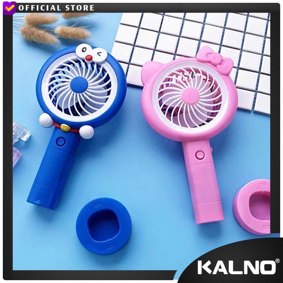 Kipas kartun cartoon fan -lampu led rechargeable bisa berdiri random