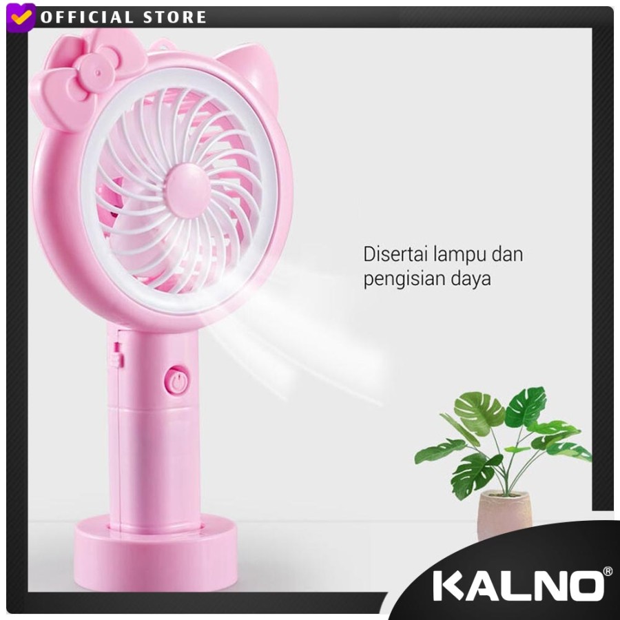Kipas kartun cartoon fan -lampu led rechargeable bisa berdiri random