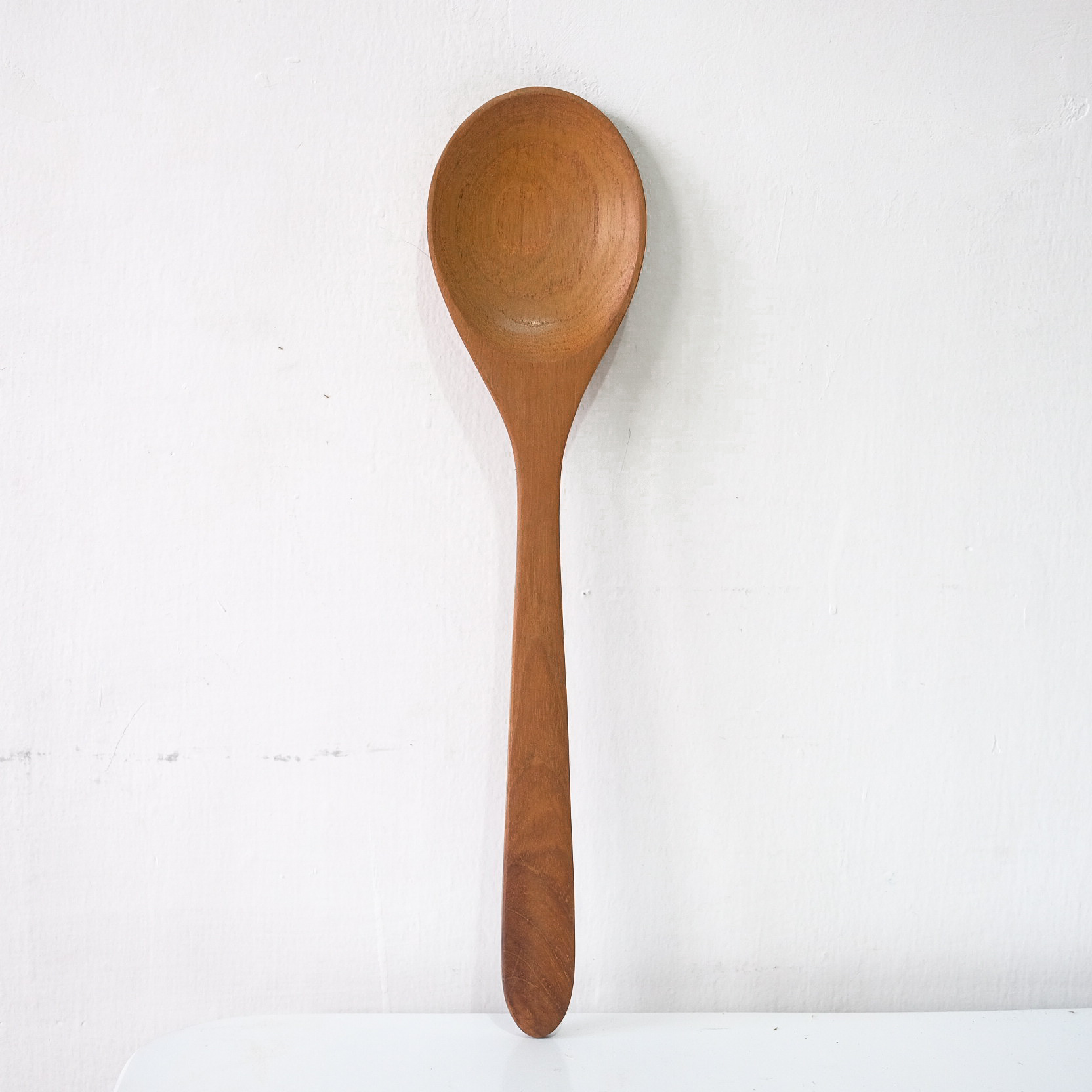 Sendok Jati Salad Oval Yuna Dekayu | Sutil Kayu | Spatula Kayu Jati