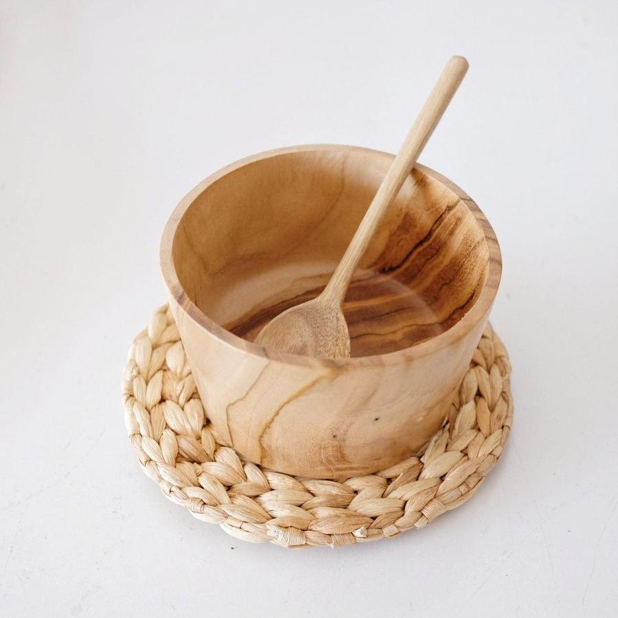 Placemat Eceng Gondok S 15cm Dekayu | Coaster Gelas | Tatakan