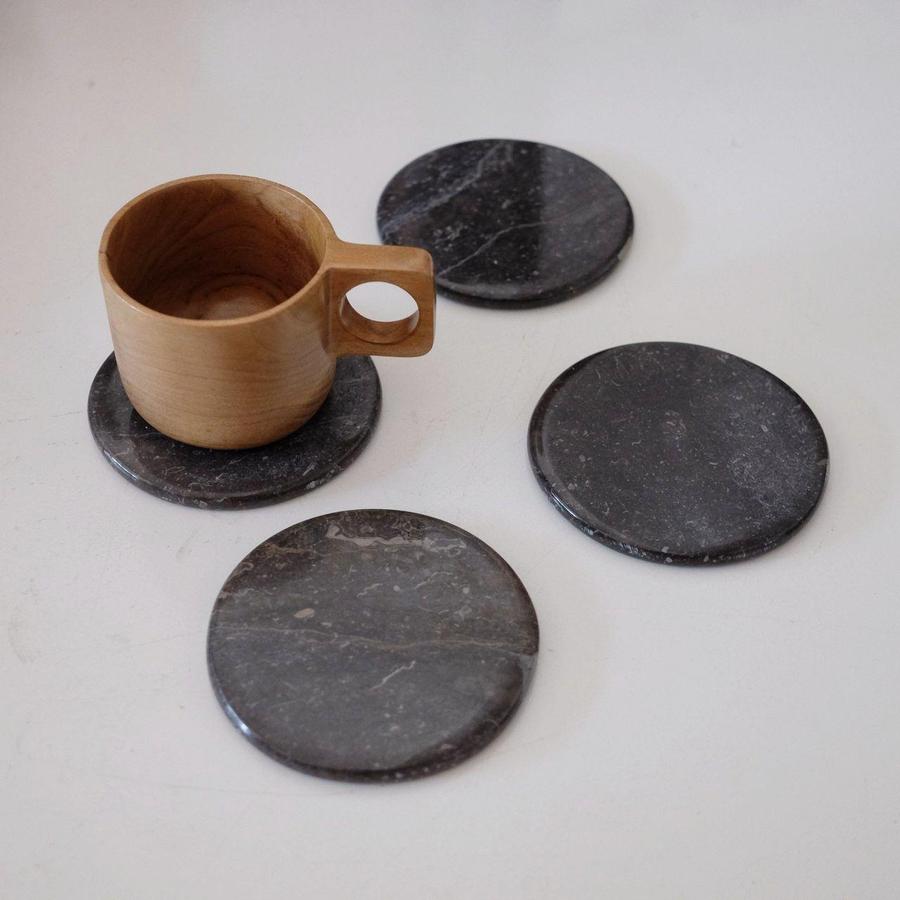 Tatakan Gelas Bahan Marbel Dekayu | Coaster | Coaster Marble