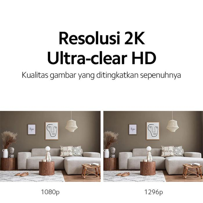 Xiaomi CCTV Smart Camera C300 2K Ultra-clear HD Rotasi 360° F1.4 AI Night Vision Inframerah Sistem Pelacakan Manusia