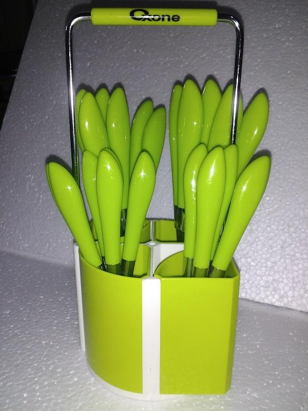 Oxone 24pcs Cutlery Set With Rack Sendok Garpu Makan OX9400 MultiColor