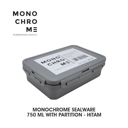 MONOCHROME- KOTAK MAKAN (SEALWARE) 750 ML WITH PARTISI