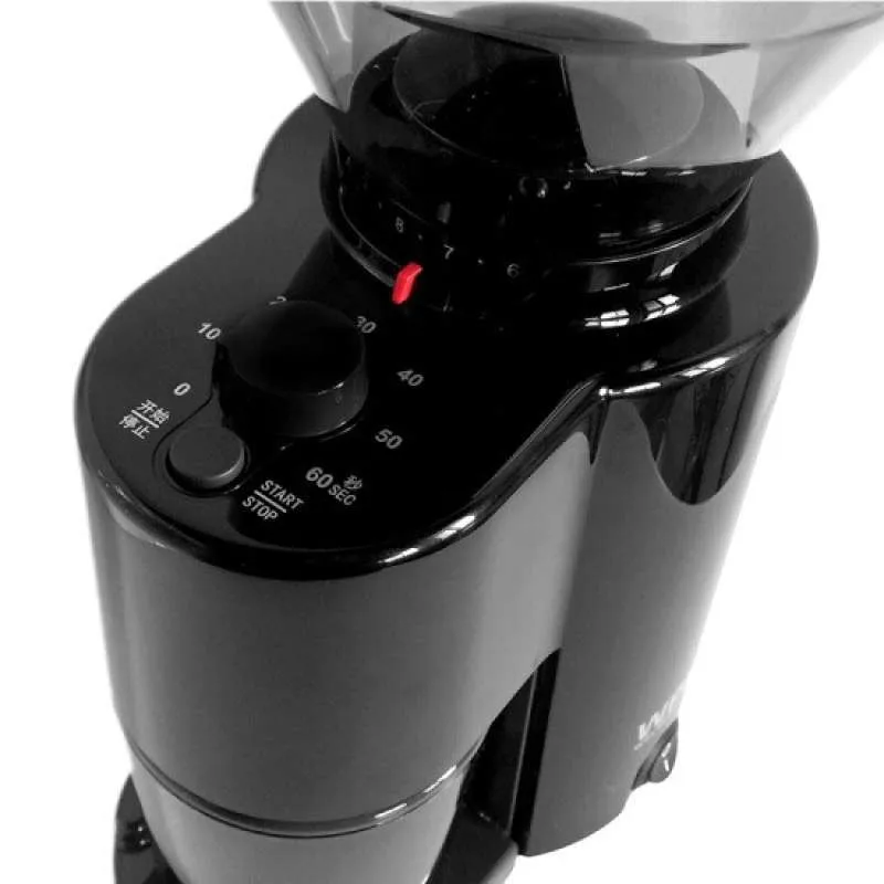 Welhome Coffee Grinder Conical Burr with Timer Black ZD10TBKEU