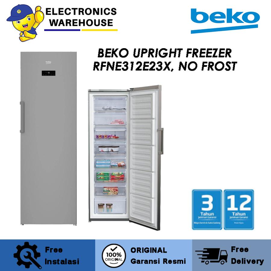 Upright Freezer Frezeer NoFrost Kulkas Beko 1 Pintu RFNE312E23X Kulkas BEKO 1 Pintu RFNE312E23X Frezeer