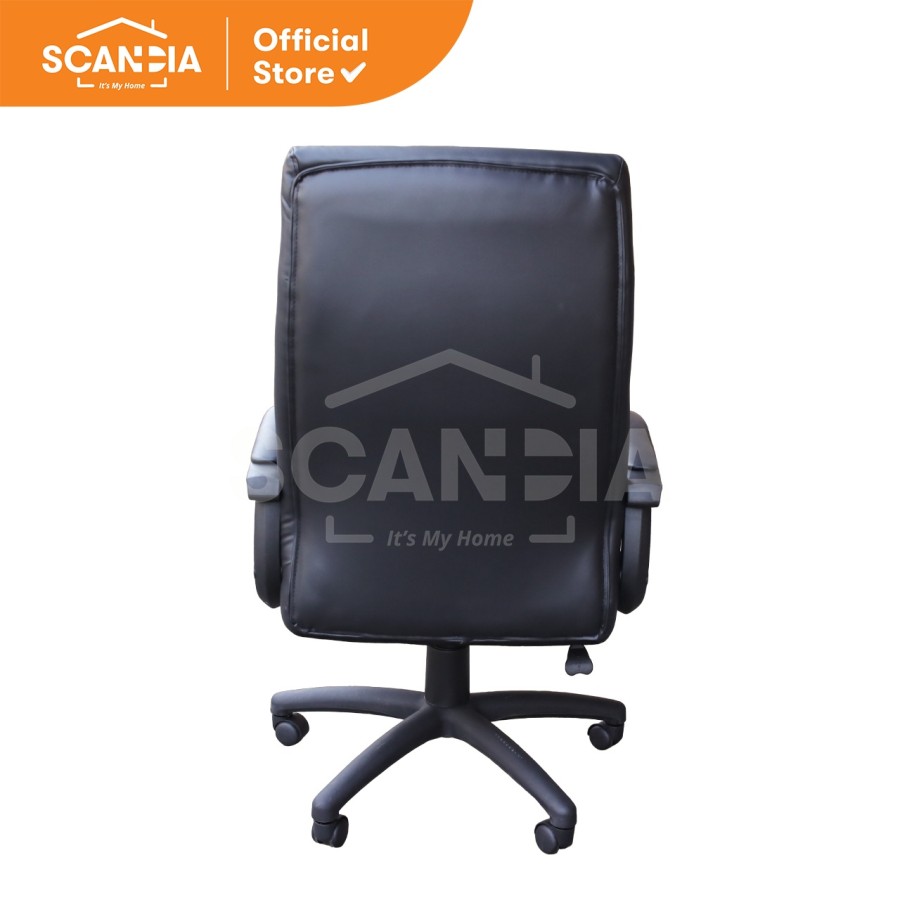 SCANDIA Office Chair Kursi Kantor Vattern 69x72x112-122 Cm Black Hitam