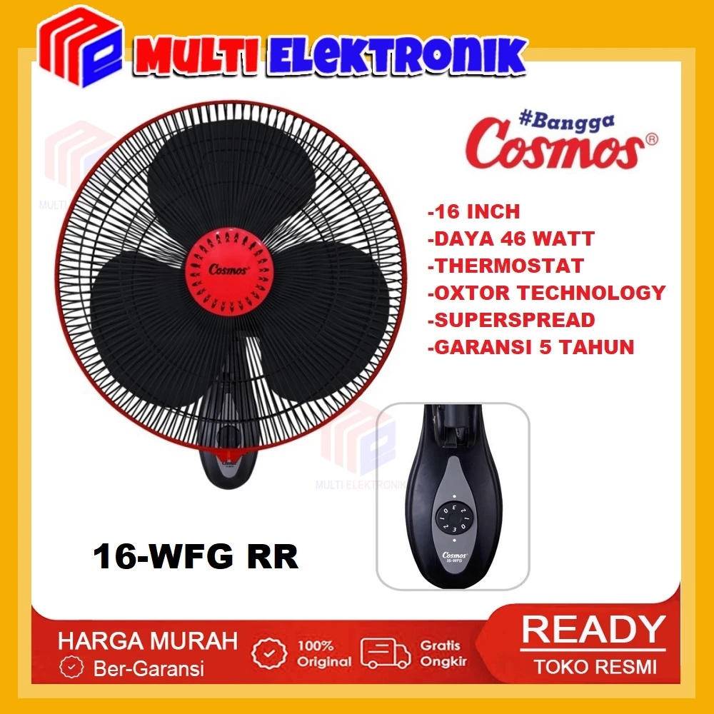 Cosmos Kipas Angin Dinding 16WFG RR Wallfan 16INCH