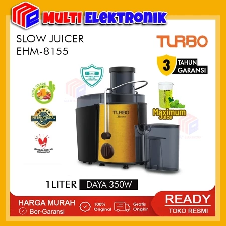Turbo EHM8155 / EHM-8155 Juicer Extractor - Pengekstrak Buah Turbo Original Garansi Resmi