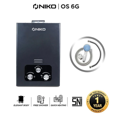 NIKO Gas Water Heater Onsen Non LED - Niko Pemanas Air Onsen OS6