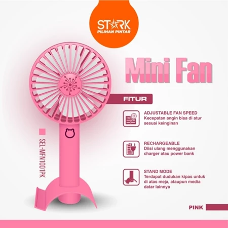 Stark Kipas Angin Mini Portable / Kipas Angin Portable Rechargeable - STARK