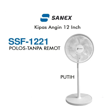 Sanex Kipas Angin SSF-1221 / SSF-1221R / SSF-1231 Stand & Desk Fan 12 Inch