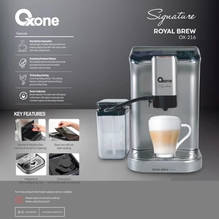 OXONE Coffee Machine OX216 Smart Fully Automatic Royal Brew