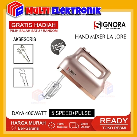 Signora Hand Mixer La Jore Free Hadiah