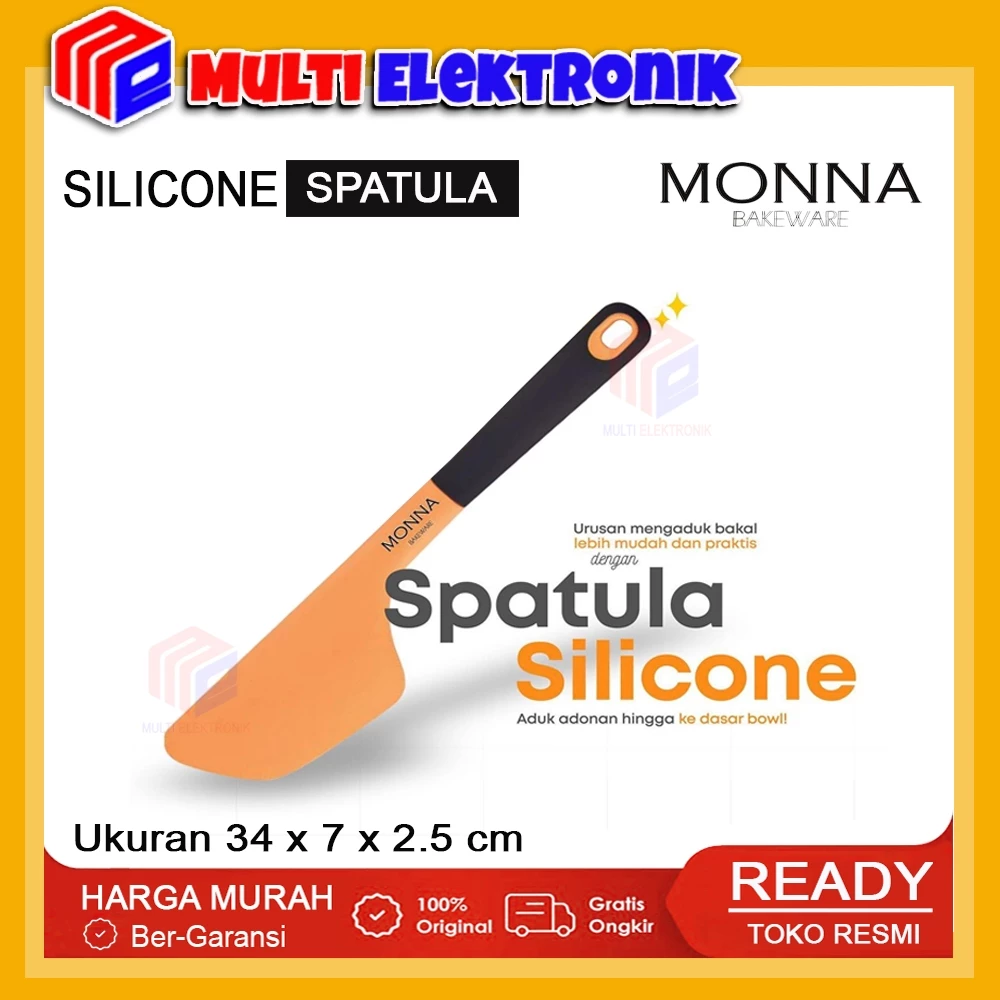 Monna Bakeware Spatulla / Spatula Silikon Monna Orange