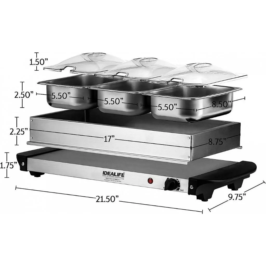 Idealife Pemanas Makanan / Electric Server & Buffet Warmer Idealife BS-4501