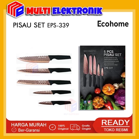 cohome Pisau Set 4D Diamond Blade Tech - Knife Set Ecohome