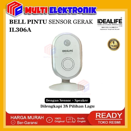 Idealife Motion Sensor Bell Pintu Sensor Gerak IL306A