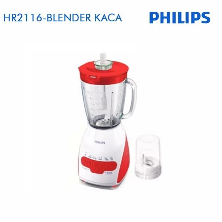 Philips Blender HR2116 Gelas Kaca Kapasitas 2L Garansi Resmi 2 Tahun