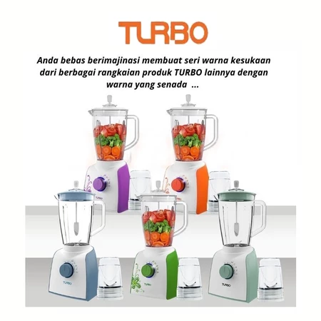 Turbo Blender Plastik EHM8097 / EHM-8097 Kapasitas 2 Liter 5 Pilihan Kecepatan Low Watt