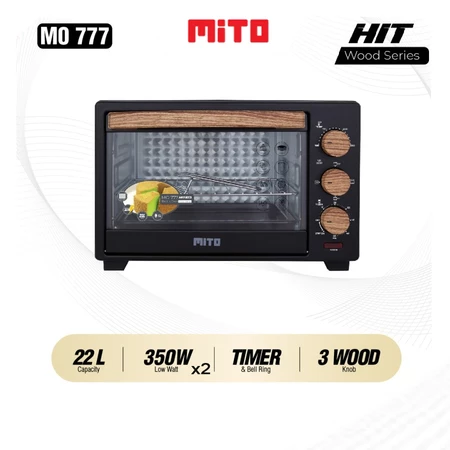 MITO Oven Listrik MO777 HIT (Wood Series) Kapasitas 22 Liter