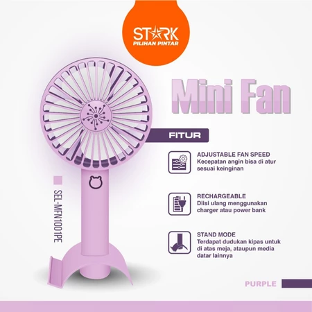 Stark Kipas Angin Mini Portable / Kipas Angin Portable Rechargeable - STARK