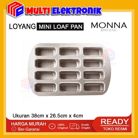 Monna Bakeware Loyang Mini Loaf Pan Anti Lengket