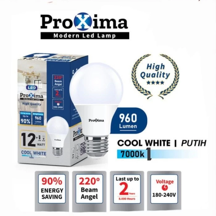 Proxima Lampu LED Murah Berkualitas Putih White 5 7 9 12 15 20 Watt