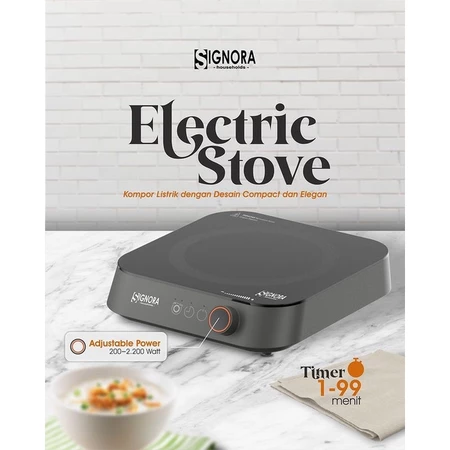 Signora Kompor Listrik / Electric Stove Signora 1 Tungku Free Hadiah