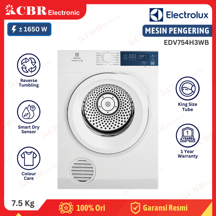 Dryer ELECTROLUX 7.5 Kg EDV754H3WB