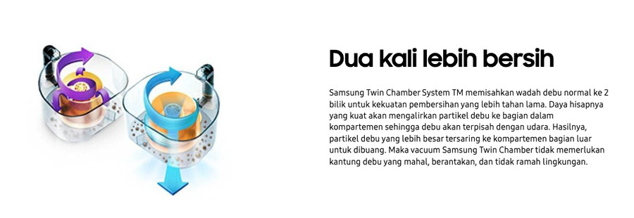 Vacuum Cleaner SAMSUNG VCC4540S36 [ Dry Vacuum / 1.3L]