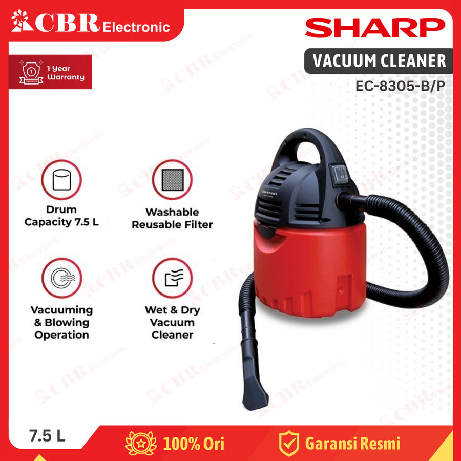Vacuum Cleaner SHARP EC-CW60 [Wet & Dry / 7.5 L]