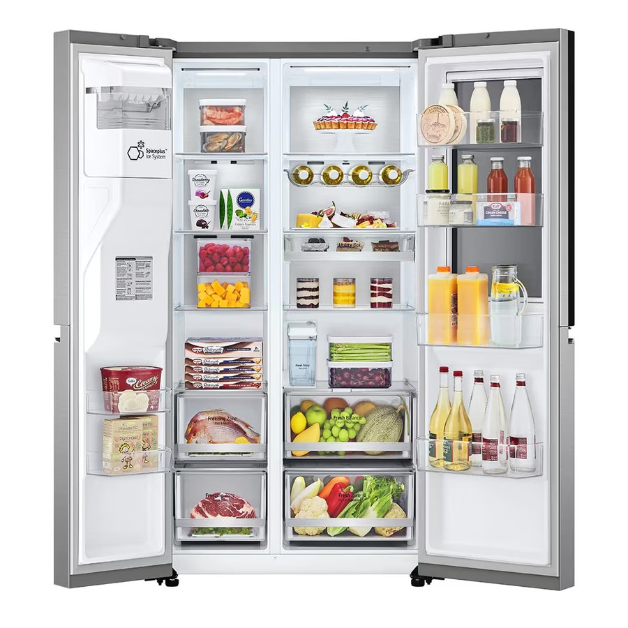 Kulkas LG Side By Side 2 Pintu GC-X257CSEW (617 L / Inverter) InstaView - Knock Knock
