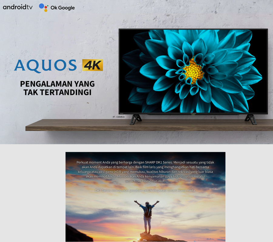 TV SHARP 50inch LED 50DK1I (4K UHD - Android TV)