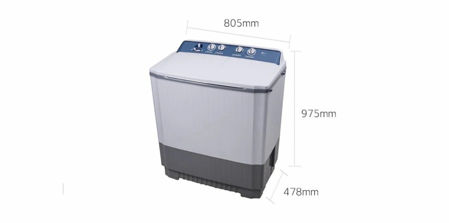 Mesin Cuci LG 2 Tabung 7.5KG P7500N