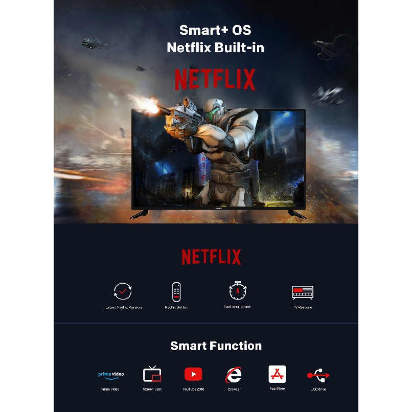 TV Coocaa 50inch LED 50UB5100 (4K UHD - Android TV)