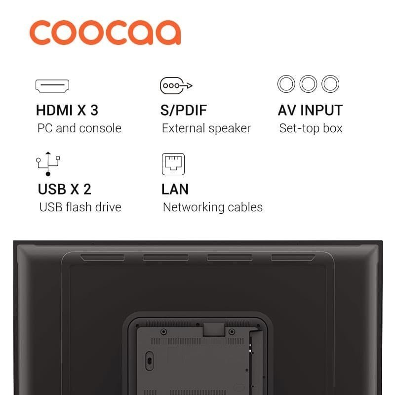 TV Coocaa 50inch LED 50UB5100 (4K UHD - Android TV)