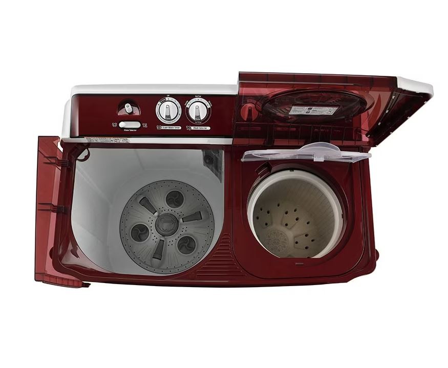Mesin Cuci LG 16 KG P1600RTB / 2 Tabung Manual / Merah