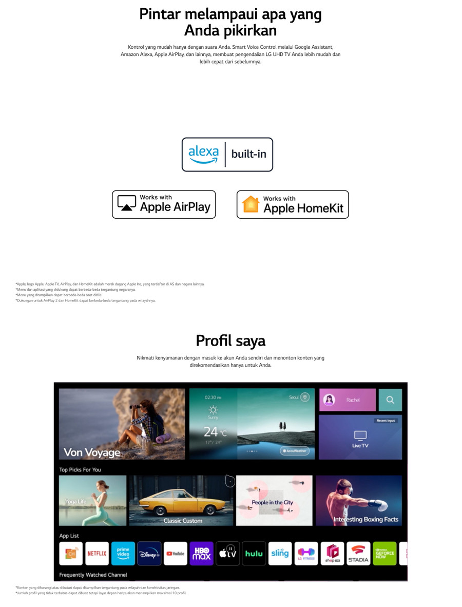 TV LG 50 inch LED TV 50UQ7500PSF (4K UHD - Smart TV)
