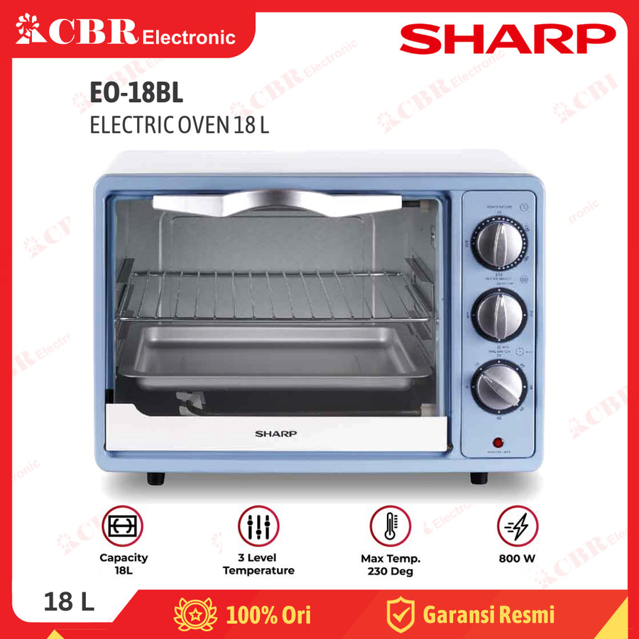 Oven Listrik SHARP EO-18BL (3 in 1) 18 L