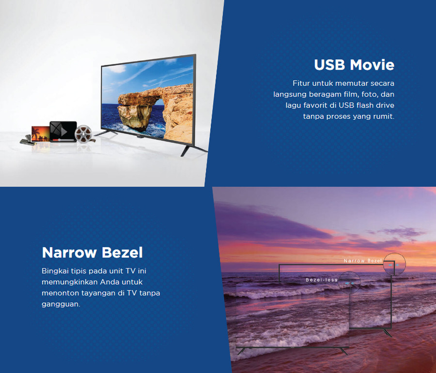 TV AQUA 70 Inch LED 70AQT6700UG (4K UHD-Android-Smart TV)