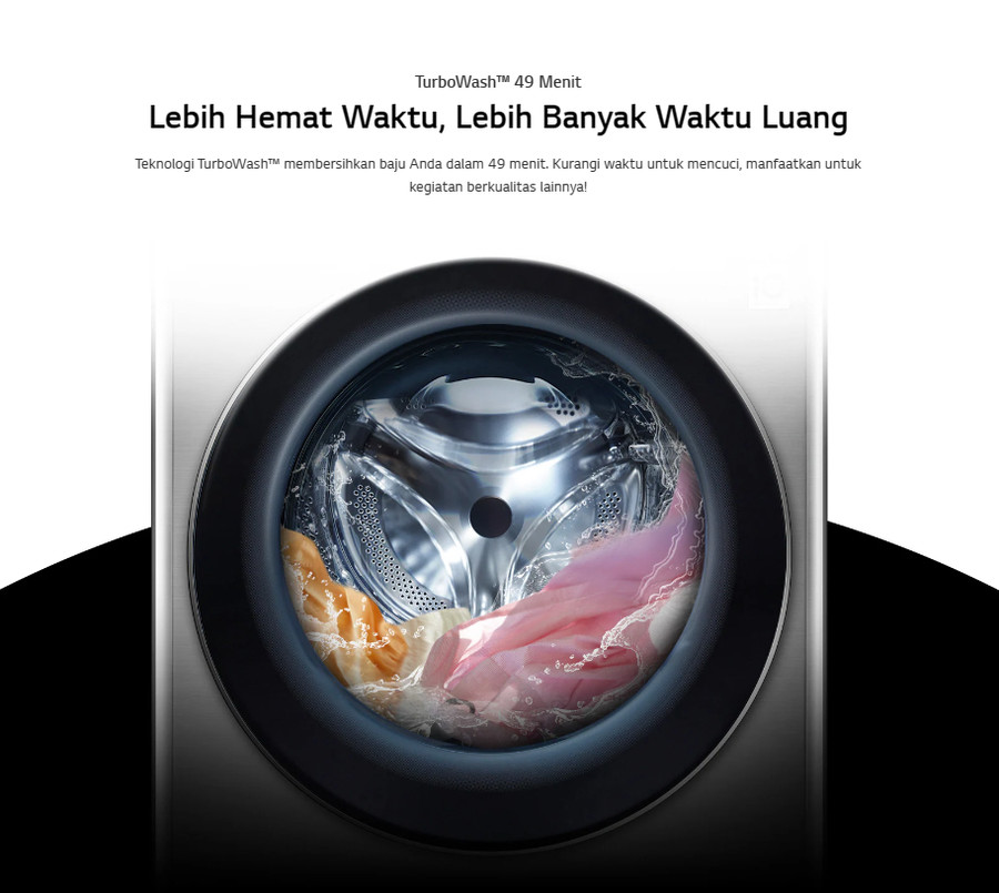 Mesin Cuci LG Front Loading 24 Kg F2724SVRB