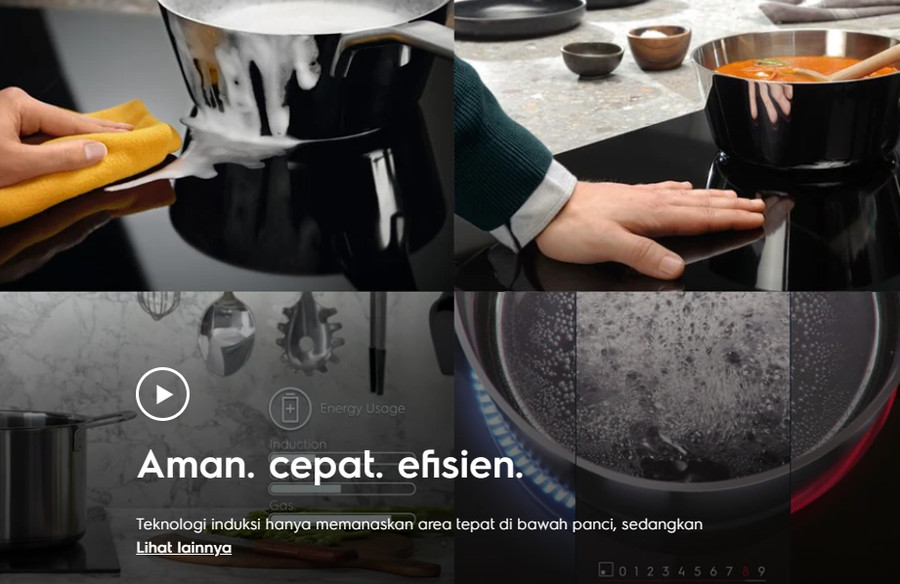 Kompor Induksi Tanam ELECTROLUX 2 Tungku EHI325CA