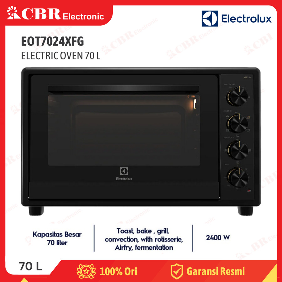 Oven Listrik Freestanding ELECTROLUX EOT7024XFG (4 in 1) 70 L