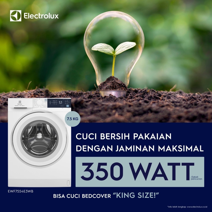 Mesin Cuci ELECTROLUX Front Loading 7.5 Kg EWF7554E3WB