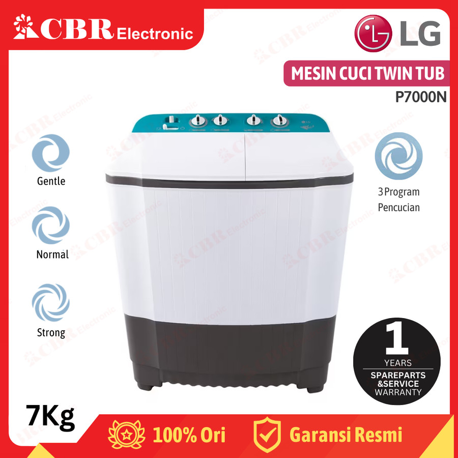Mesin Cuci LG 2 Tabung 7KG P7000N