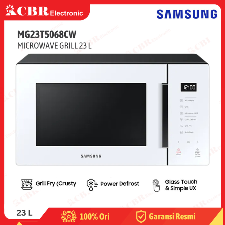 Microwave Grill SAMSUNG MG23T5068CW - 23L ( Glass Touch )