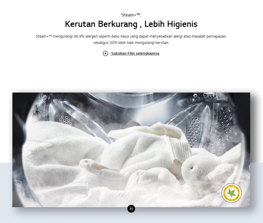 Mesin Cuci LG Front Loading 12 Kg FV1412S3B