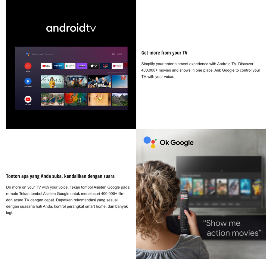 TV Panasonic 43 inch LED 43LS600G (FHD - Android 11 - Smart TV)