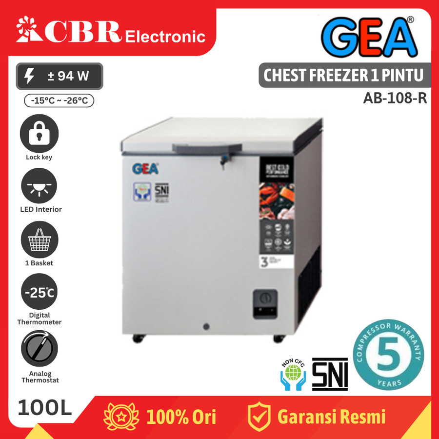 FREEZER PETI / CHEST FREEZER GEA AB-108R - 100 L